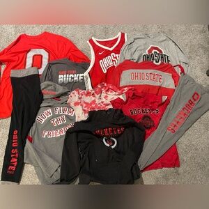 Various Ohio State adult shirts/joggers/sweatshirts